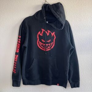 ✨Spitfire Wheels x The End | Big Head Flame Graphic Printed Hoodie Sweatshirt